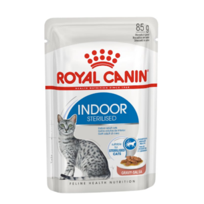 Royal Canin Adult Indoor Sterilised Salsa Gravy Wet Cat Food - 85g