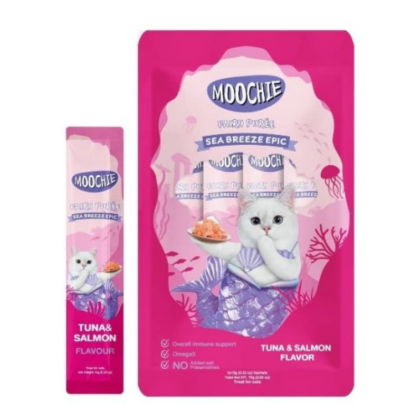 Moochie Creamy Tuna & Salmon Cat Treat - 75g