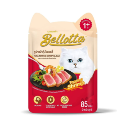 Bellota Tuna Topping Shrimp In Jelly Wet Cat Food - 85g