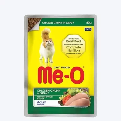 Me O Chicken Chunks Adult Wet Cat Food - 80g