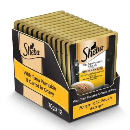Sheba Rich Premium Tuna Pumpkin & Carrot In Gravy Wet Cat Food - 70g