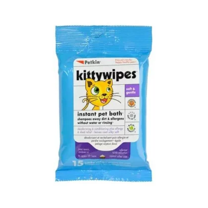 Petkin Kitty Wipes - 15 Wipes