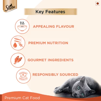 Sheba Premium Fish with Sasami Wet Cat Food - 35g