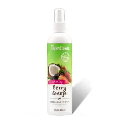TropiClean Berry Breeze Freshening & Deodorizing Pet Spray - 236 ml