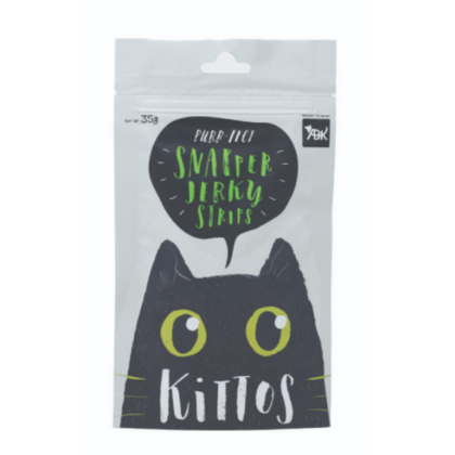 Kittos Cat Snapper Jerky Strips Cat Treats - 35g