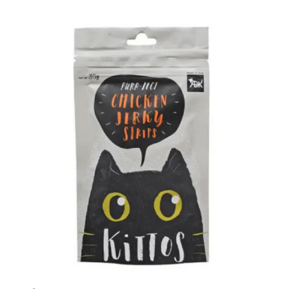 Kittos Chicken Jerky Strips Cat Treat – 35g