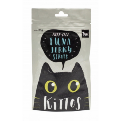 Kittos Tuna Jerky Strips Cat Treat – 35g
