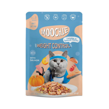 Moochie Mince With Salmon Weight Control Wet Cat Food – 85g