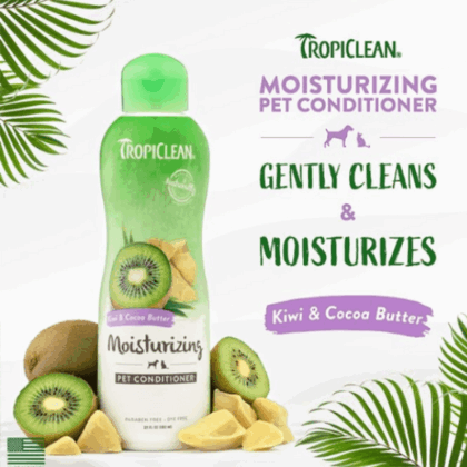 TropiClean Kiwi & Cocoa Butter Moisturizing Pet Conditioner – 355 ml