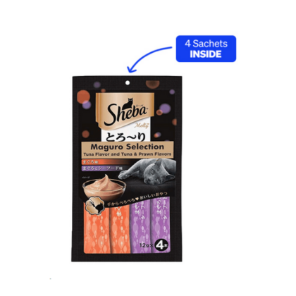Sheba Melty Premium Maguro Selection Cat Treat- 48 g (4 Sachets)