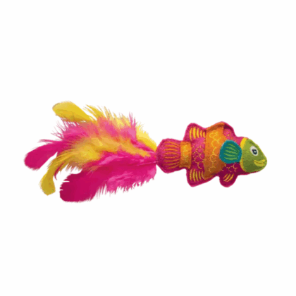 KONG Tropics Fish Cat Toy - Pink