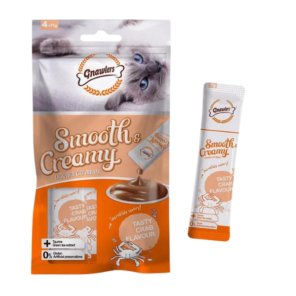 Gnawlers Creamy Crab Cat Treat - 60g