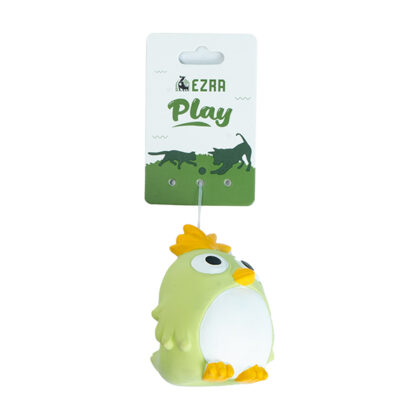 Ezra Play Latex Squeaky Young chicken Bird Cat Toy