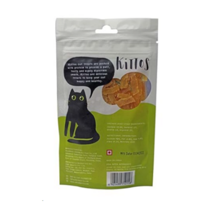 Kittos Chicken Jerky Strips Cat Treat – 35g