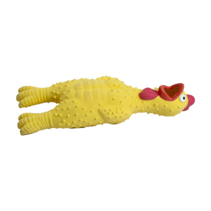 Ezra Play Latex Squeaky Chicken Cat Toy