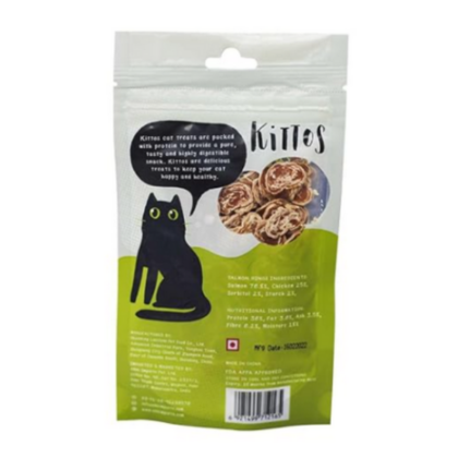 Kittos Salmon Rings Cat Treats – 35g