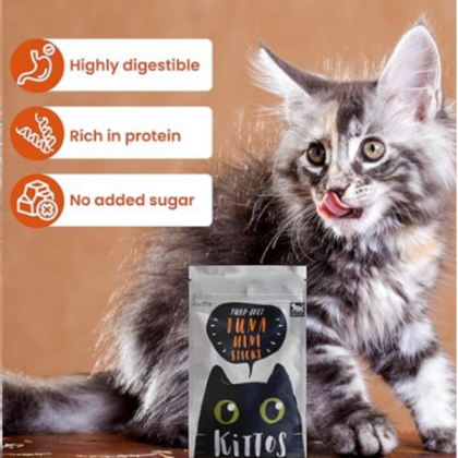 Kittos Tuna Mini Sticks Cat Treats - 35g