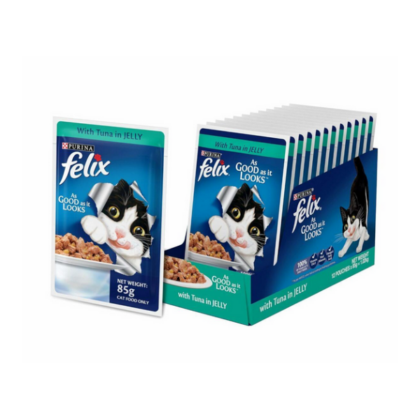 Purina Felix Tuna in Jelly Adult Wet Cat Food – 85 g