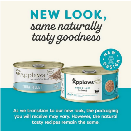 Applaws Natural Tuna Fillet Wet Cat Food - 70 g