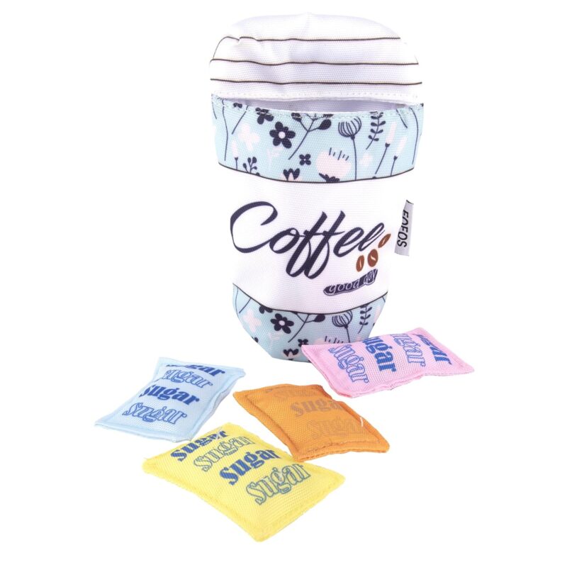 BarkButler X Fofos Dreamland Coffee Cat Toy - Multi-colored - Image 4