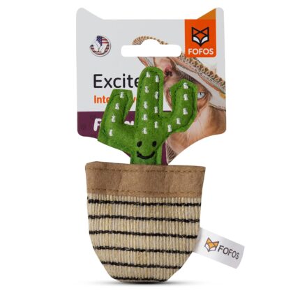 Barkbutler X Fofos Cactus Interactive Cat Toy - Assorted