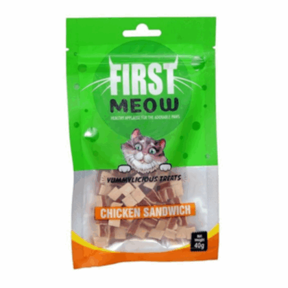 First Meow Chicken Sandwich Jerky Cat Treat - 40 g