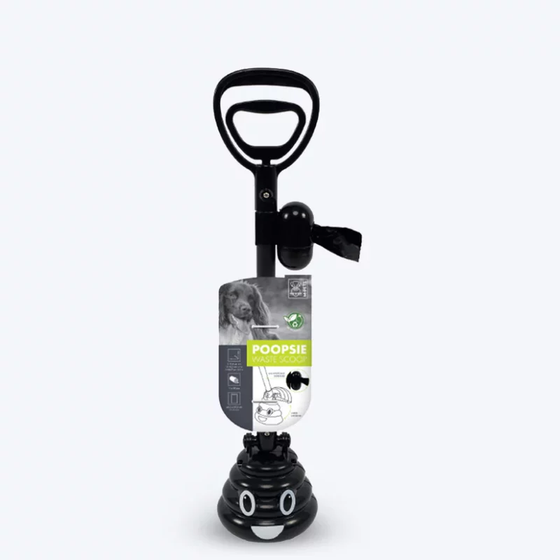 M-Pets Poopsie Waste Scooper for Pets - Black