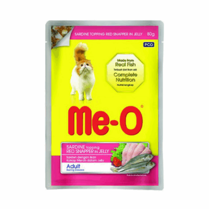 Me O Sardine With Red Snapper In Jelly Wet Cat Food - 80g