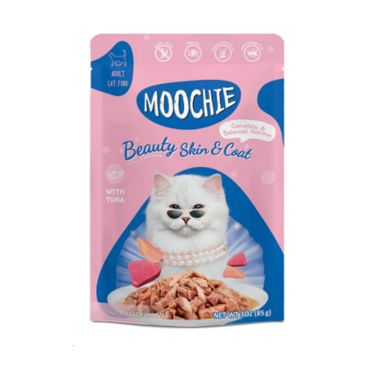 Moochie Beauty Skin & Coat Mince With Tuna Wet Cat Food – 85 g