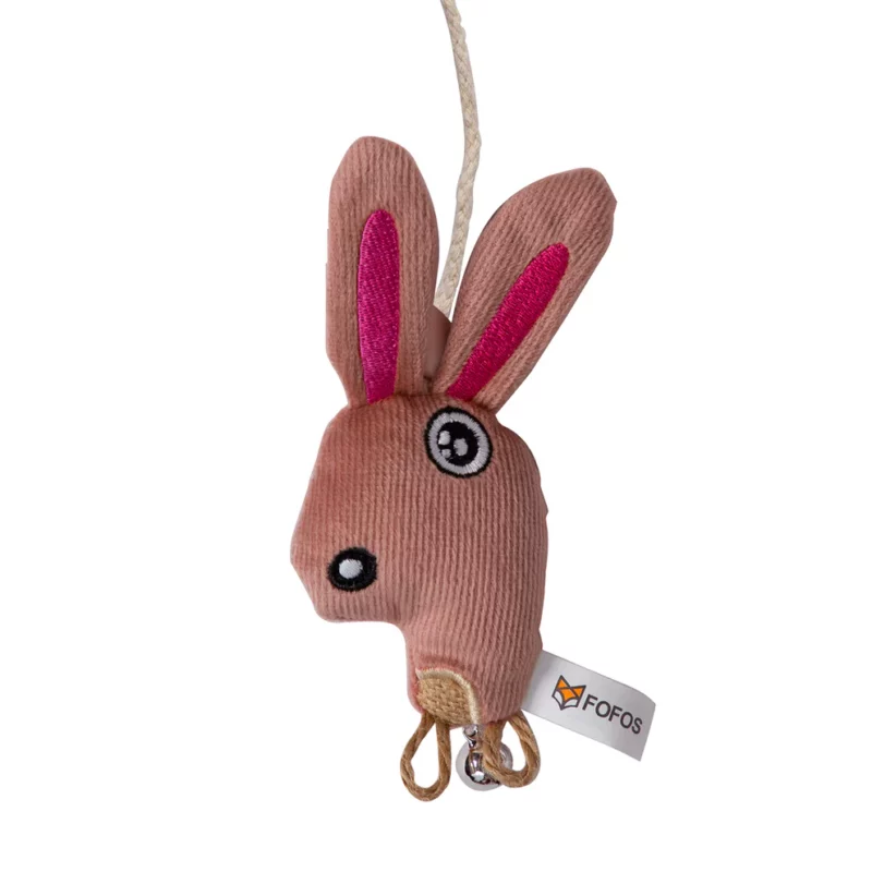 Barkbutler x Fofos Bunny Interactive Stick Teaser Cat Toy - Image 2