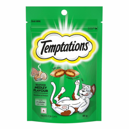 Temptations Seafood Medley Flavour Cat Treat - 85g