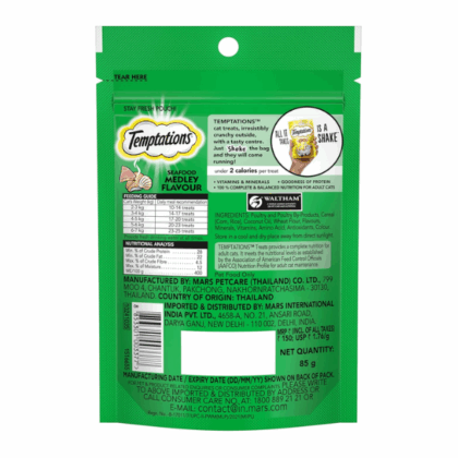 Temptations Seafood Medley Flavour Cat Treat - 85g