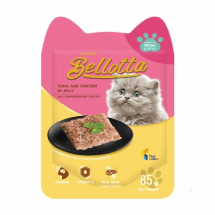 Bellotta Pouch Kittens Tuna & Chicken in Jelly Wet Cat Food - 85g