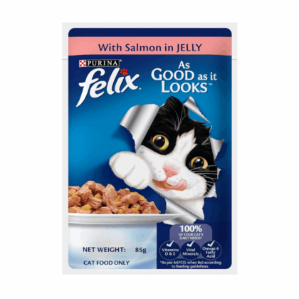 Purina Felix Salmon in Jelly Wet Cat Food - 85g