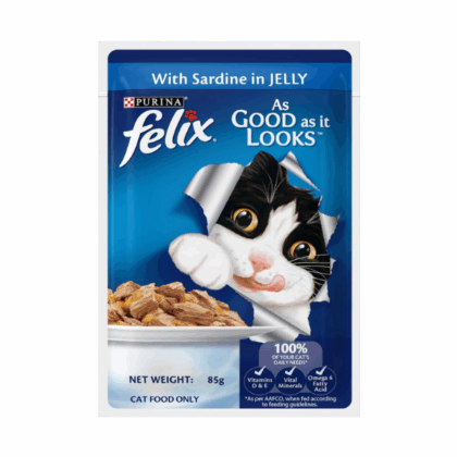 Purina Felix Sardine in Jelly Wet Cat Food - 85g