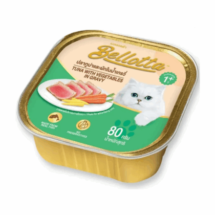 Bellotta Tuna With Veg in Gravy Wet Cat Food - 80g