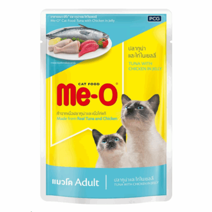 Me O Chicken with Rice & Tuna Wet Cat Food - 80g