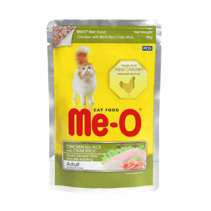 Me O Chicken Rice & Crab Stick Wet Cat Food – 80 g