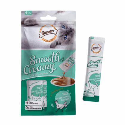 Gnawlers Creamy Chicken & Liver Cat Treats - 60g