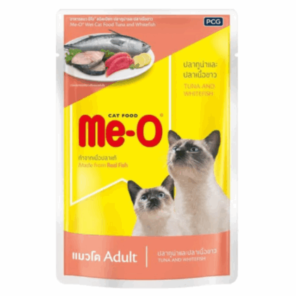 Me O Tuna with White Fish Wet Cat Food - 80g