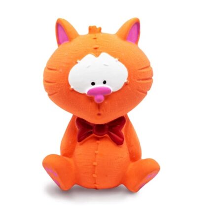 Barkbutler x Fofos Latex "Cat" Squeaky Cat Toy - Orange